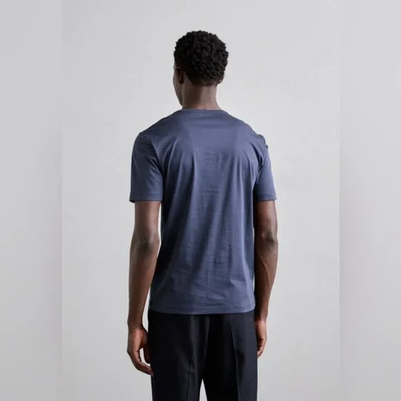 TIGER OF SWEDEN designer men’s OLAF T-SHIRT top LIGHT INK navy prima cotton XXL - Picture 5 of 12